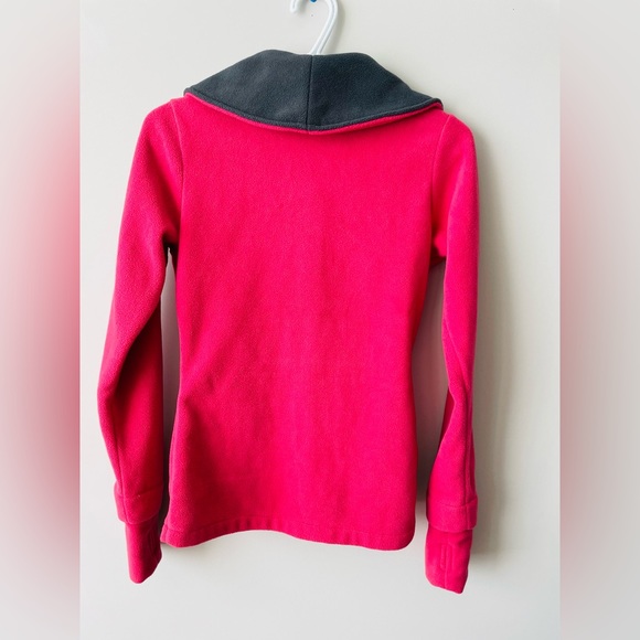 Bench Funnel Fleece Double Cuff Jacket Heavy Pink-Gray - Picture 2 of 5